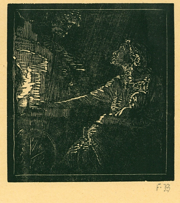 František Bílek – Stařena s kolovrátkem 