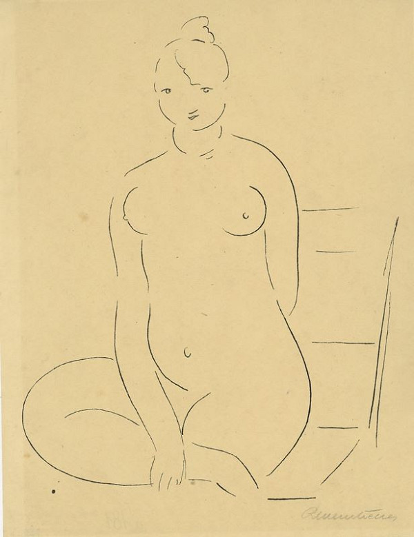 Rudolf Kremlička – Sedící žena 