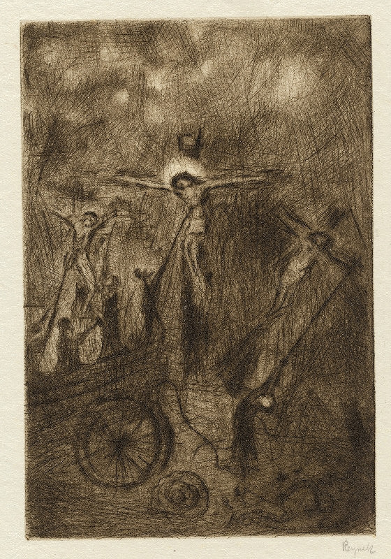 Bohuslav Reynek – Ukřižování s vozem 