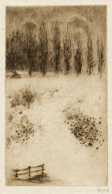 Bohuslav Reynek – Krajina s topoly 