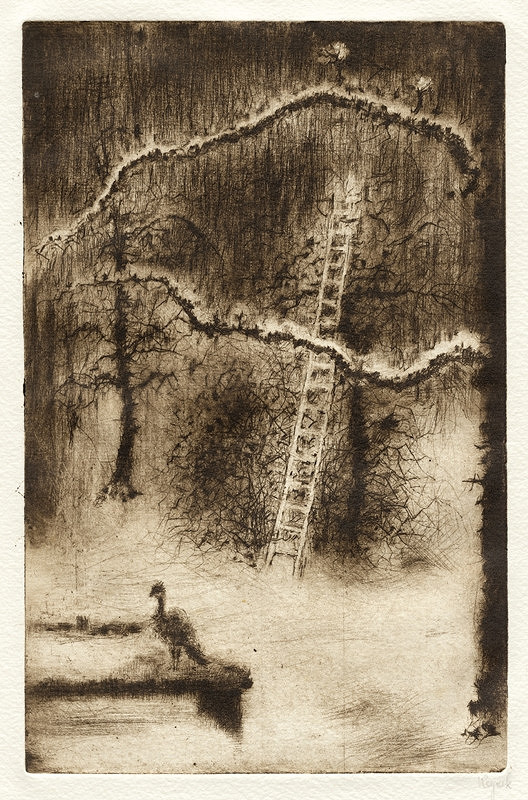 Bohuslav Reynek – Zahrada  v zimě 