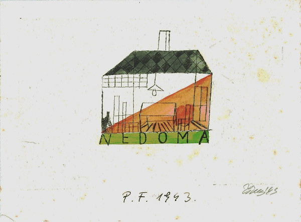 František Tichý – Novoročenka ing. Nedomy 