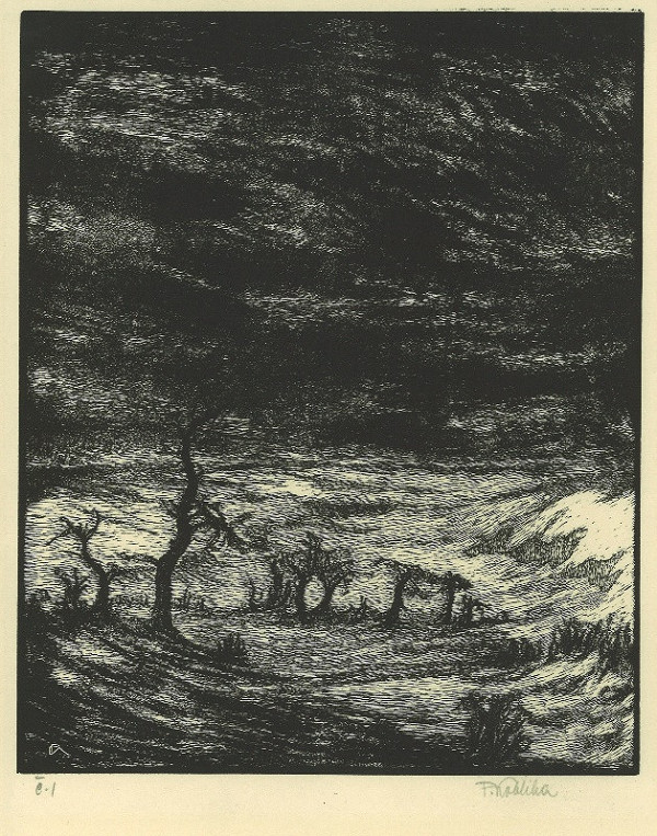 František Kobliha – Z cyklu Mstivá kantiléna (1.list) 