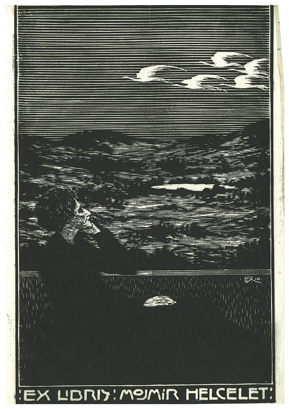 František Kobliha – Ex libris, Mojmír Helcelet 