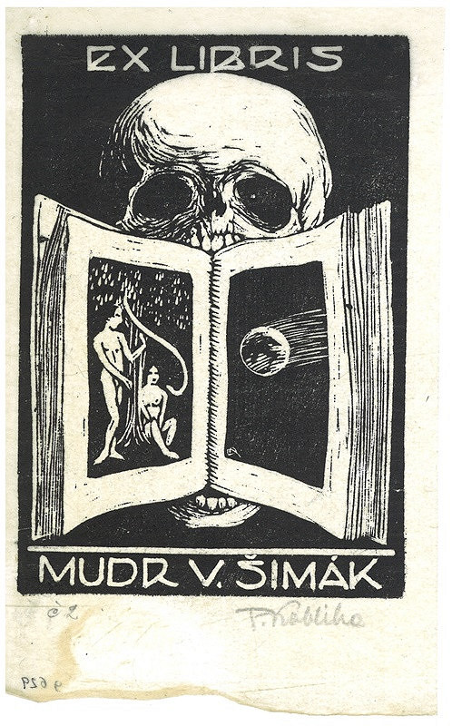 František Kobliha – Ex libris, MUDr. V. Šimák 