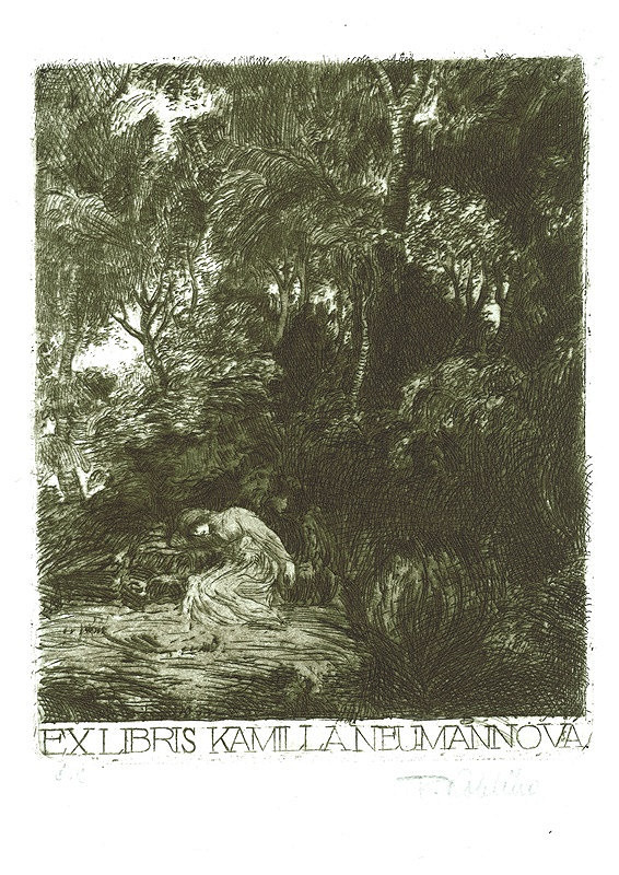 František Kobliha – Ex libris, K. Neumannová 