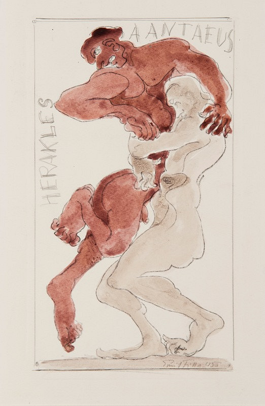 Emil Filla – Herakles a Antaeus 