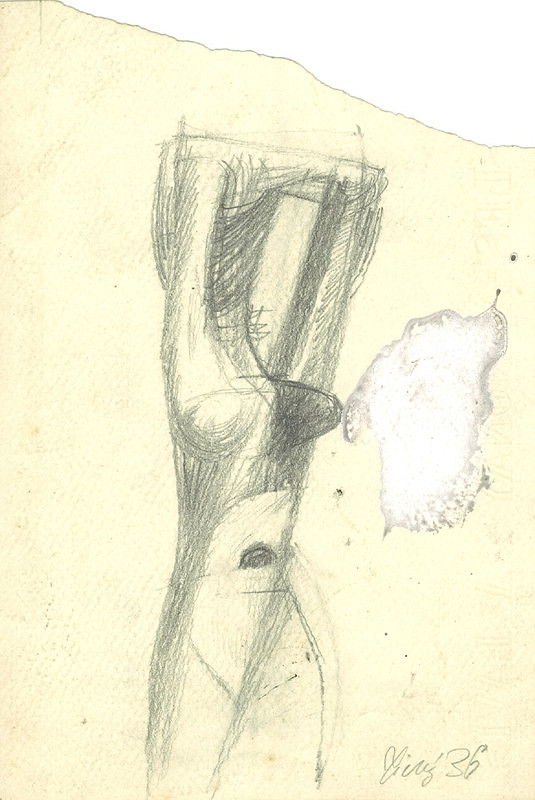 František Tichý – Kresba k bílé černošce 