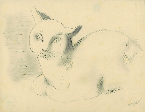 František Tichý – Sedící kočka 