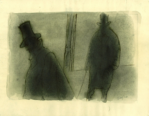 František Tichý – Návrh na ilustraci pro knihu J. Arbesa 