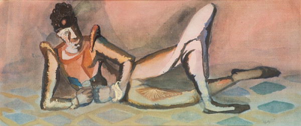 František Tichý – Ležící Harlekýn 