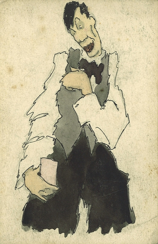 František Tichý – Vlastní karikatura 