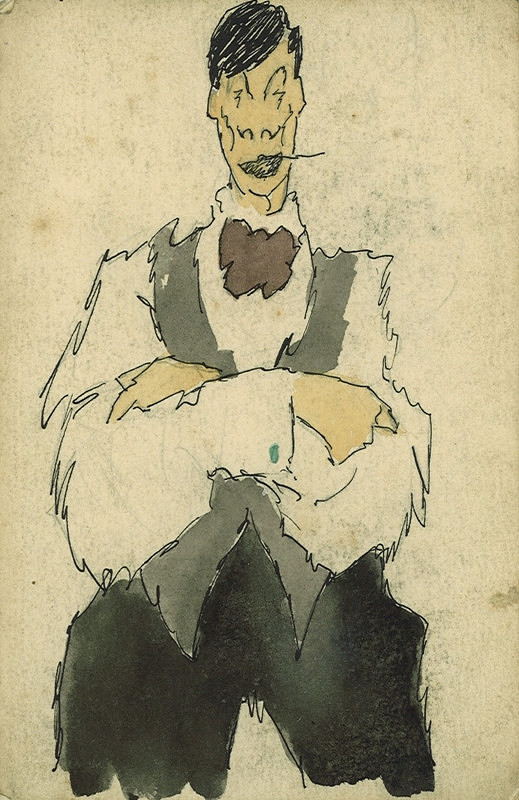 František Tichý – Vlastní karikatura 