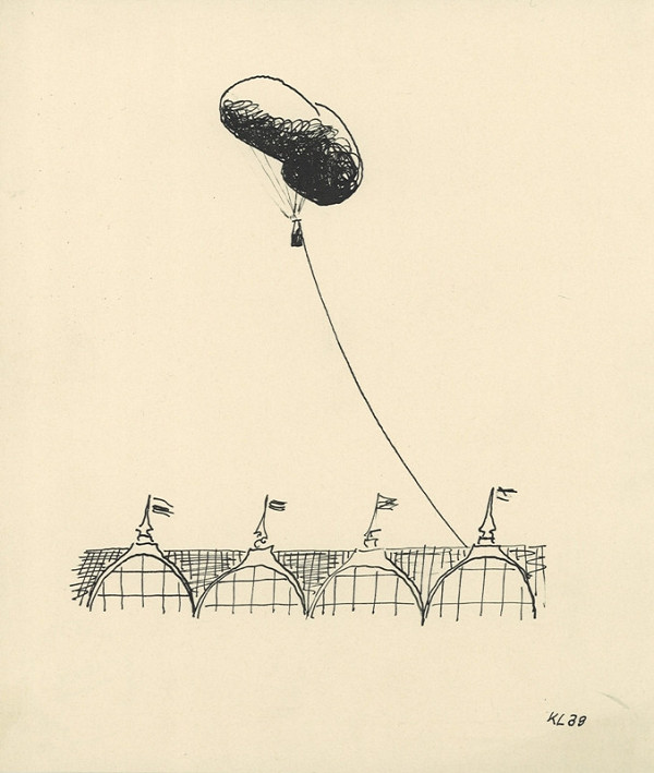 Kamil Lhoták – Vzducholoď nad městem 