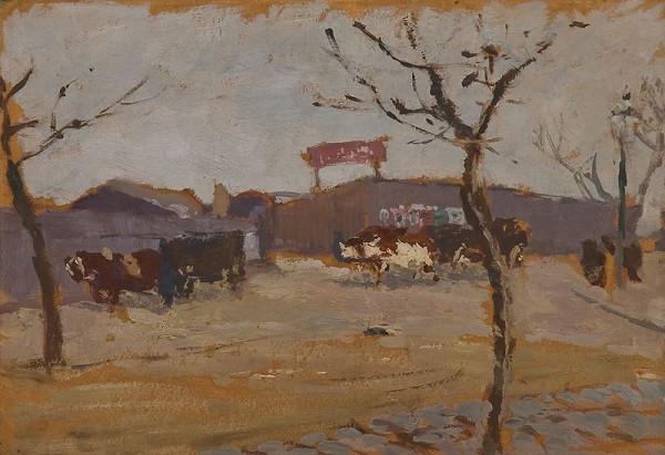 Antonín Slavíček – Na silnici před Davidem 