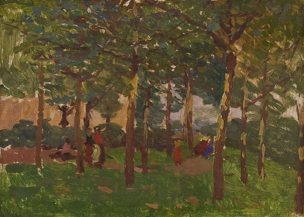 Antonín Slavíček – Na Letné v létě 