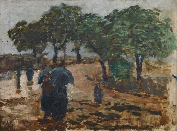 Antonín Slavíček – Na Letné v dešti 