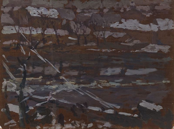 Antonín Slavíček – Studie sněhu pod Letnou 