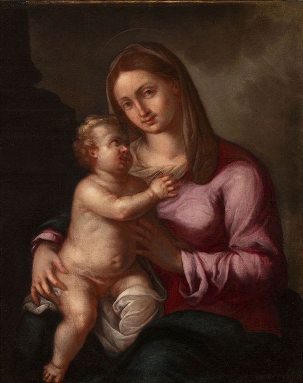 Neznámý italský (?) autor – Madona s Ježíškem 