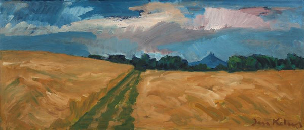 Jan Kalous – Družstevní pole s Hazmburkem 