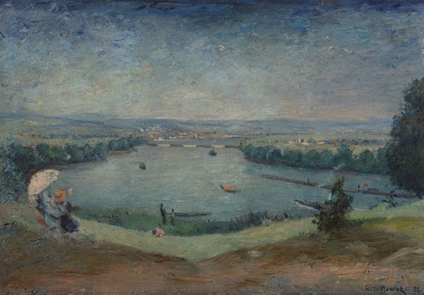 Willi Nowak – Letní krajina s řekou 