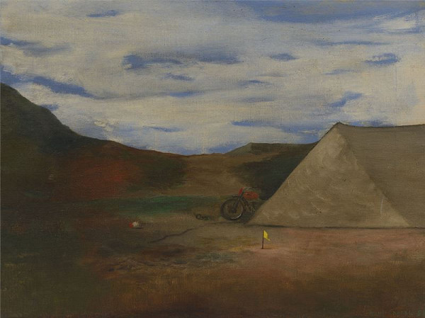 Kamil Lhoták – Krajina s motocyklem 