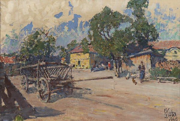 Ludvík Kuba – Nedělní odpoledne ve dvoře Hostíň 