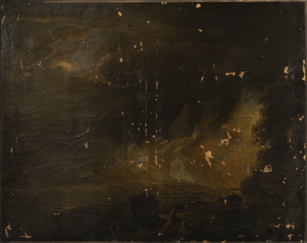 Neznámý nizozemský autor – Vodopád v noci 