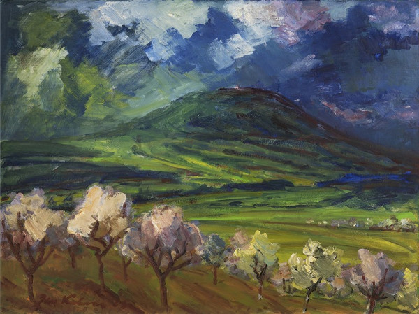 Jan Kalous – Říp ze Slavína 