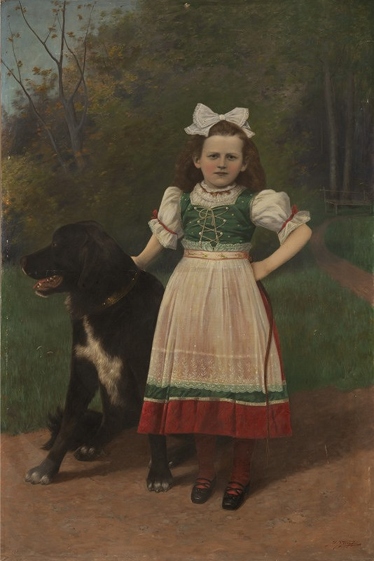 Neznámý český autor – Portrét Mařenky Kindlové 