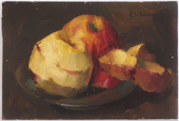František Zikmund – Zátiší s jablky 