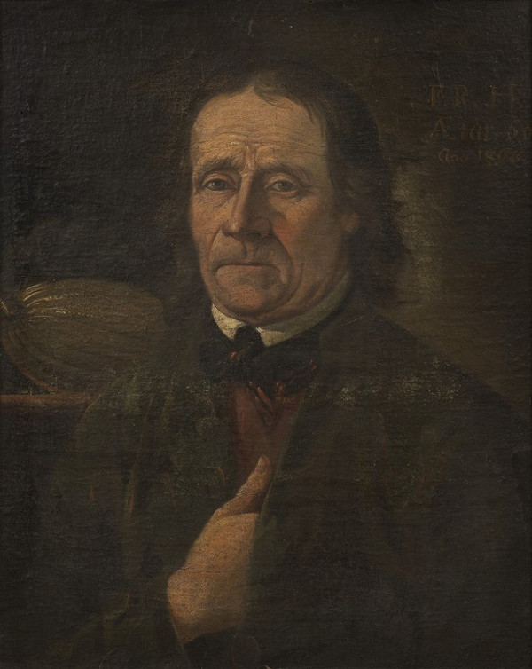 Neznámý autor (značka F.R.H.) – Portrét botanika 