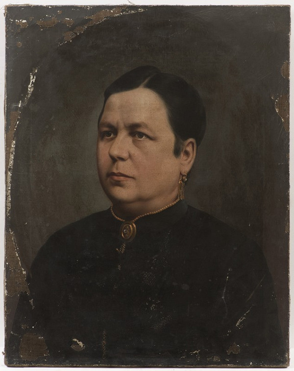 Neznámý český autor – Portrét ženy v černém 