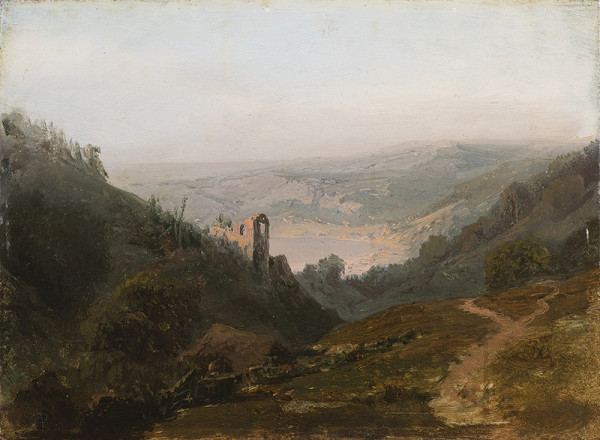 Julius Theodor Gruss – Krajina s hradem 