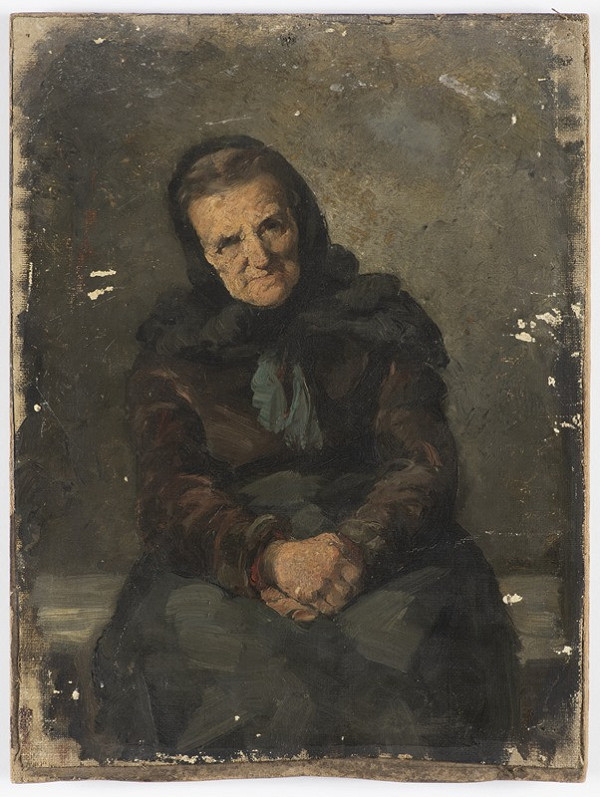 Neznámý český autor – Stará žena 