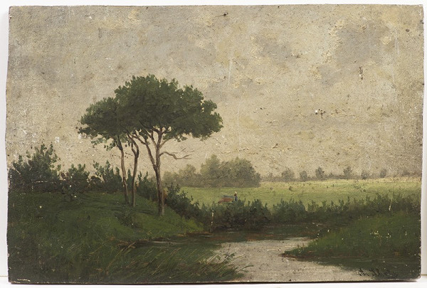 Albín Lhota – Krajina s potokem 