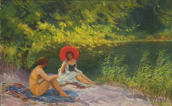 Karel Langer – Po koupání na břehu 