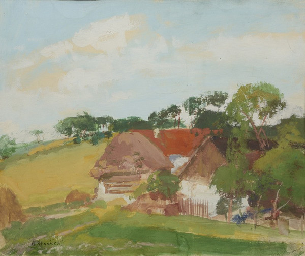 Neznámý autor (značka F.R.H.) – Vesnice 