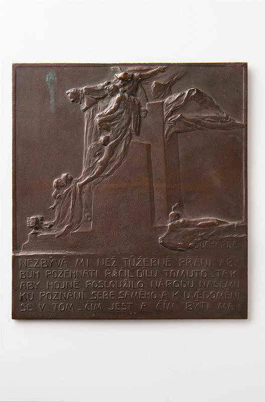 Stanislav Sucharda – Plaketa k pomníku Palackého 