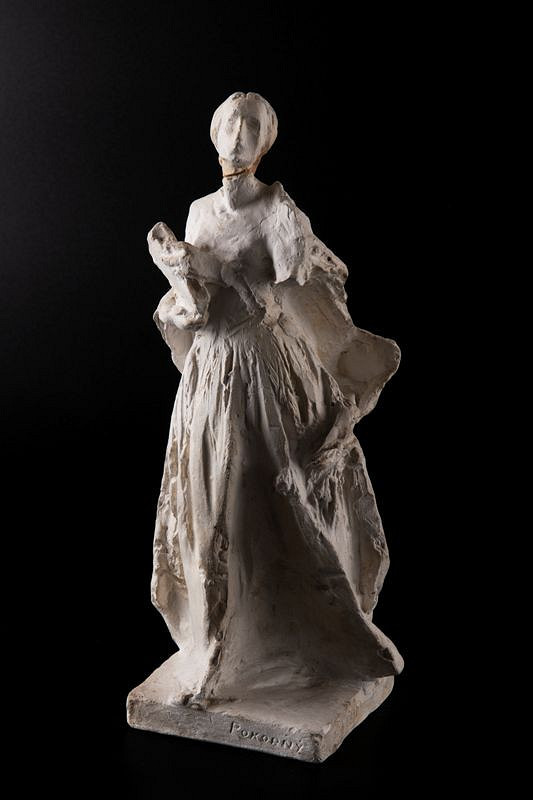 Karel Pokorný – Skica pomníku B. Němcové 