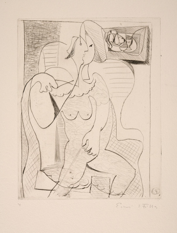 Emil Filla – Žena v křesle (z cyklu Ženy) 