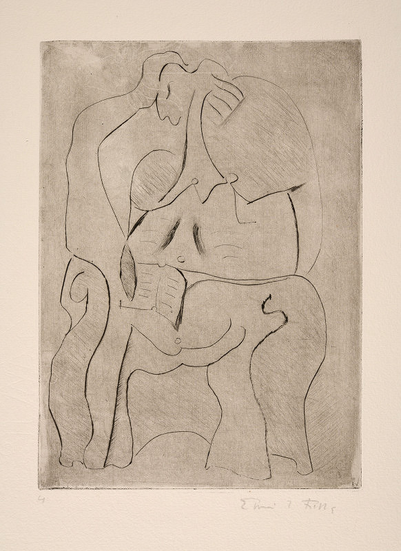 Emil Filla – Žena čtoucí knihu v lenošce (z cyklu Ženy) 