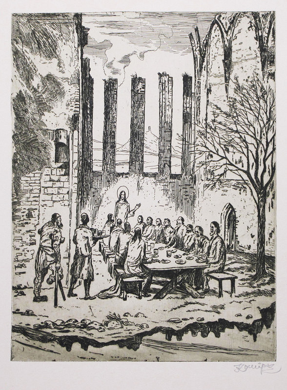 Jan Konůpek – Poslední večeře ve zříceninách (Kristus) 5 