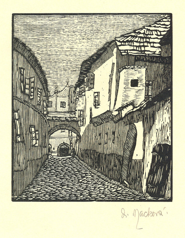 Anna Macková – Ulička v Domažlicích 