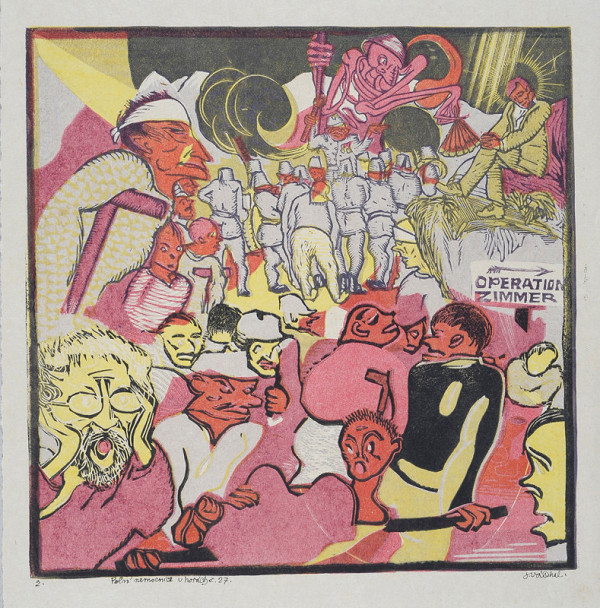 Josef Váchal – Polní nemocnice v horách č. 27 