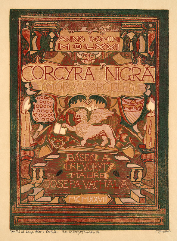 Josef Váchal – Patitul ke knize Mor v Korčule 