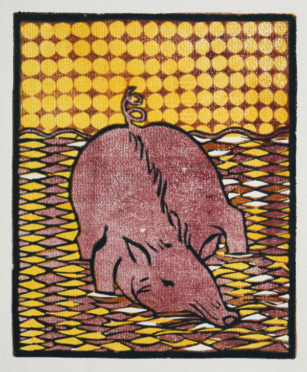 Josef Váchal – Obžerství (z cyklu Sedmero hlavních hříchů) 