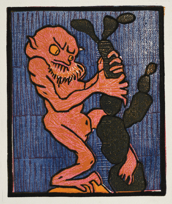 Josef Váchal – Hněv (z cyklu Sedmero hlavních hříchů) 