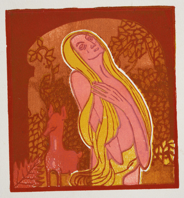 Josef Váchal – Duše kající (z cyklu Sedmero hlavních hříchů) 