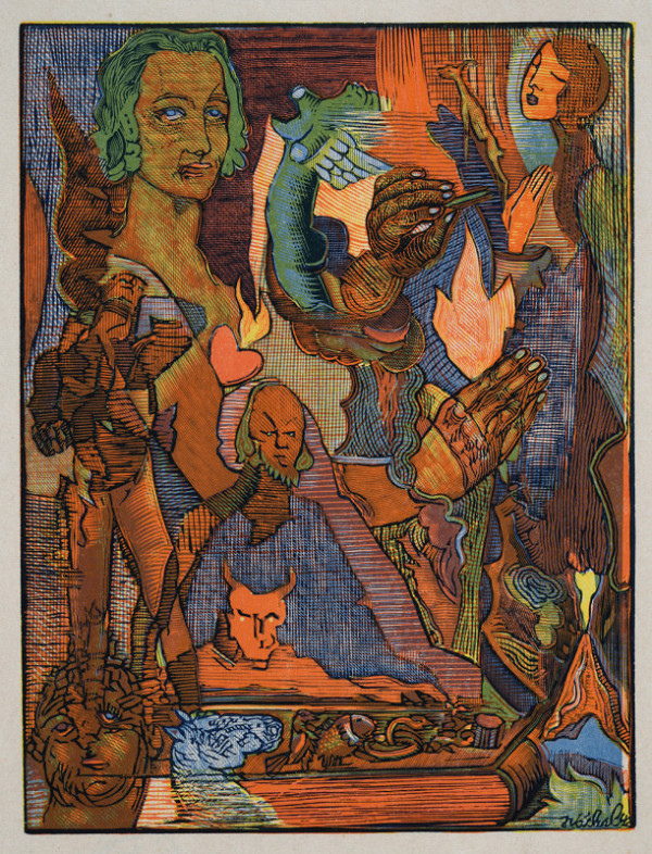 Josef Váchal – Vedra (z cyklu Ruce) 